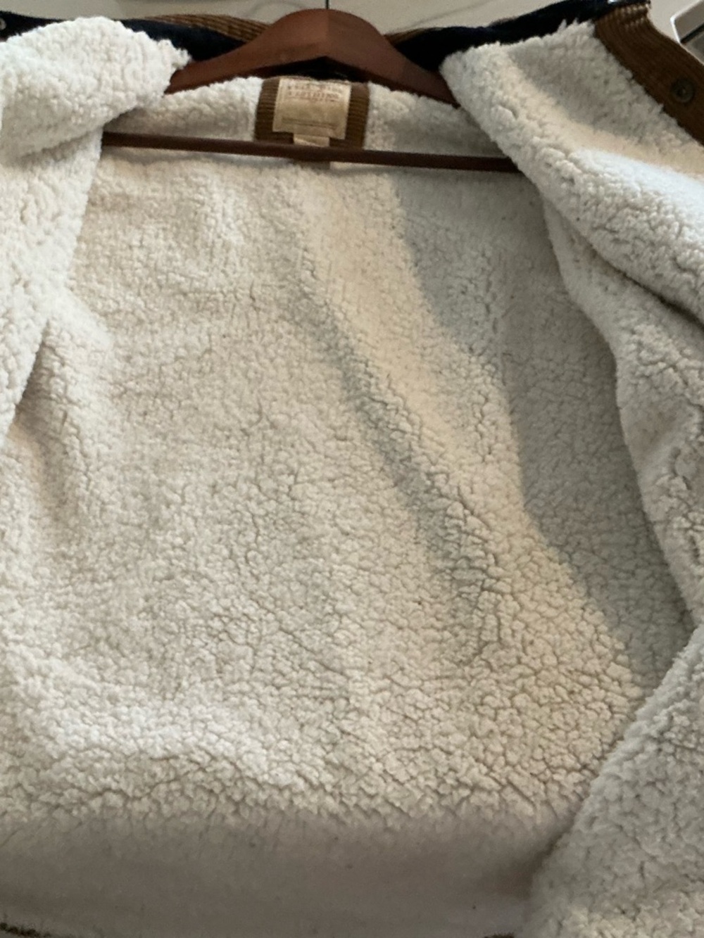 Telluride Clothing Company Corduroy Shacket with Sherpa Lining Sz XL - Picture 5 of 10